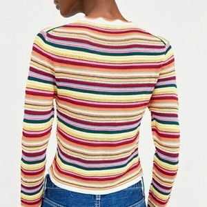 Zara Long Sleeve Knit Top